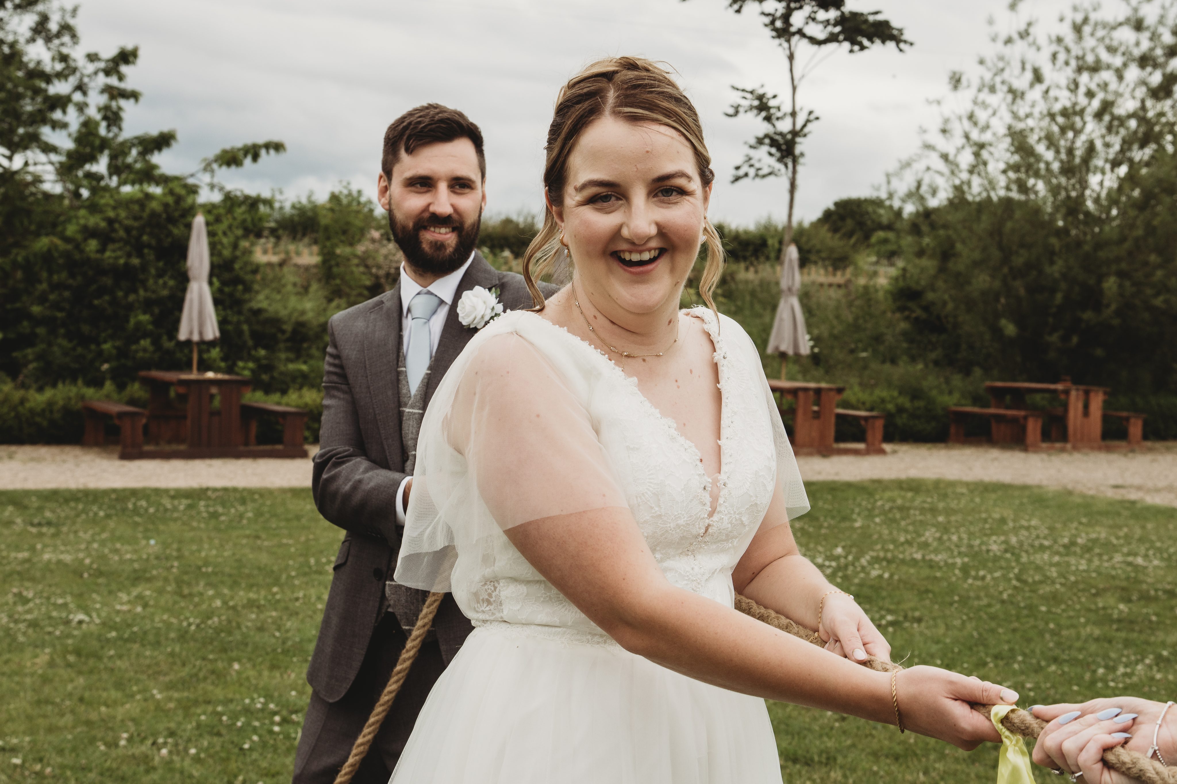 Charlotte & Isaac: The one with the tug-of-war at The Kedleston Country House a lovely summers day